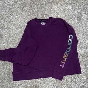 Carhartt Plum T-Shirt with Logo Detail